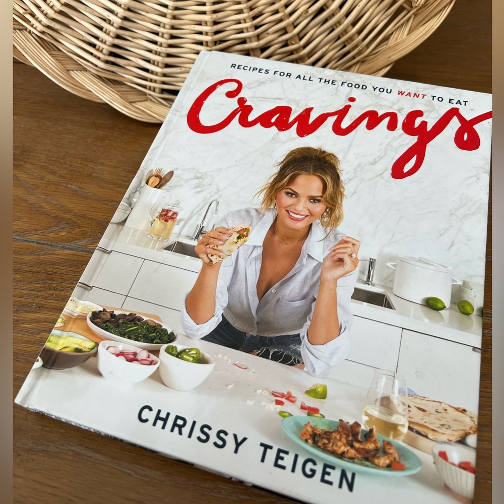 Cravings By Chrissy Teigen Hardcover Cookbook with Recipe Favorites
